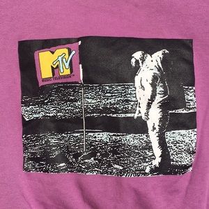 MTV crop shirt pinky purple XL